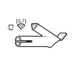 Dysza szybkozgrzewająca, z profilem Ø5,7 mm